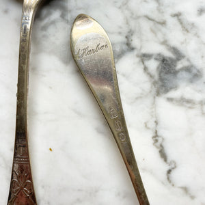 Vintage zilverkleurige lepels